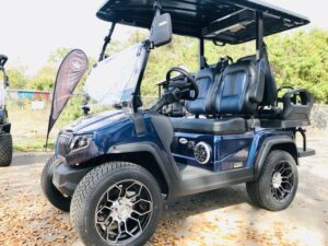 2025 Evolution D5 Ranger 2+2 Plus Mediterranean Blue | Cart with CarPlay