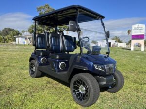 2025 Evolution D5 Ranger 4 Plus Mediterranean Blue | Cart with CarPlay